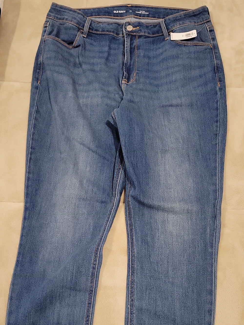 New Size 14 tall High Rise Super Skinny Jeans Old Navy Women's